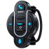 Belaidis „Bluetooth“ pultelis motociklo interkomui ant vairo, IPX6, DX1, 5,5 × 3,5 × 3 cm