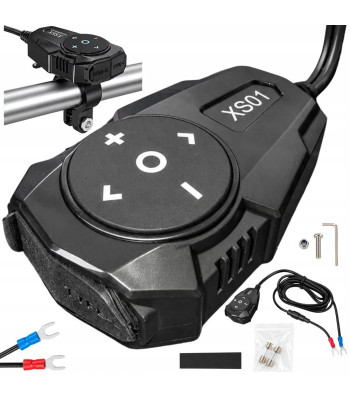 Motociklo įkroviklis USB-A ir USB-C su Bluetooth, 54 W, montuojamas ant vairo, XS01