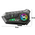 Motociklo šalmo interkomas su mikrofonu, Bluetooth, RGB ir USB-C, U10 2X