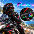 Motociklo šalmo interkomas su mikrofonu, Bluetooth, RGB ir USB-C, U10 2X