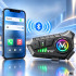 Motociklo šalmo interkomas su mikrofonu, Bluetooth, RGB ir USB-C, U10 2X