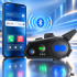 Motociklinis šalmo interkomas su Mesh ir Bluetooth, muzikos bendrinimo funkcija, Y8X, 11cm x 6cm