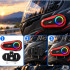 Motociklo šalmo interkomas su mikrofonu, Bluetooth, RGB apšvietimu ir USB-C, Q08 2X