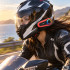 Motociklo šalmo interkomas su mikrofonu, Bluetooth, RGB apšvietimu ir USB-C, Q08 2X