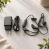 Mini radijo stotelė su ausine, mikrofonu ir USB įkrovimu, 8,5 × 2,5 cm