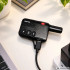 Mini racija su USB-C įkrovimu, 16 kanalų, juoda, 1 vnt., T-S9