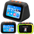 Išmanusis AI stalo laikrodis su jutikliniu ekranu, balso asistentu, Bluetooth ir LED apšvietimu