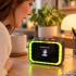 Išmanusis AI stalo laikrodis su jutikliniu ekranu, balso asistentu, Bluetooth ir LED apšvietimu