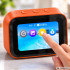 Išmanusis AI stalo laikrodis su jutikliniu ekranu, Bluetooth ir garsiakalbiu, oranžinis, 11,5 × 8 × 7 cm, 27954_P