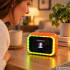 Išmanusis AI stalo laikrodis su jutikliniu ekranu, Bluetooth ir garsiakalbiu, oranžinis, 11,5 × 8 × 7 cm, 27954_P