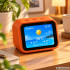Išmanusis AI stalo laikrodis su jutikliniu ekranu, Bluetooth ir garsiakalbiu, oranžinis, 11,5 × 8 × 7 cm, 27954_P