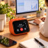 Išmanusis AI stalo laikrodis su jutikliniu ekranu, Bluetooth ir garsiakalbiu, oranžinis, 11,5 × 8 × 7 cm, 27954_P