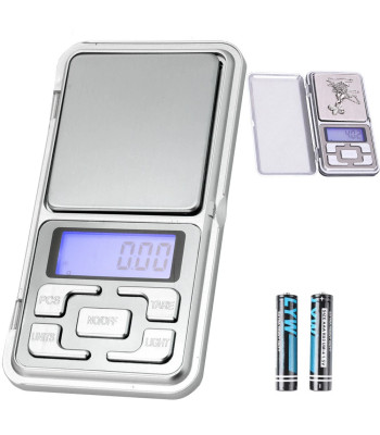 Elektroninės juvelyrinės kišeninės svarstyklės su LCD ekranu, 500 g, 0,01 g