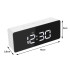 Daugiafunkcis LED žadintuvas su termometru, veidrodiniu ekranu ir datos rodymu, 4 viename, 14 × 6 × 3,5 cm