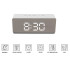 Daugiafunkcis LED žadintuvas su termometru, veidrodiniu ekranu ir datos rodymu, 4 viename, 14 × 6 × 3,5 cm