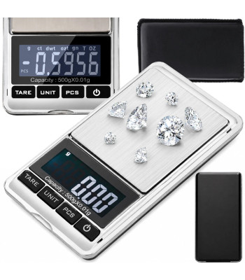 Juvelyrinės elektroninės svarstyklės, 500 g / 0,01 g
