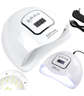 UV/LED nagų lempa hibridiniam lakui ir geliui, SUN X5 MAX, 150 W, 46 LED