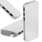 Išorinė baterija su LED žibintuvėliu, 3 USB jungtimis ir 2,1 A išėjimu, 10000 mAh