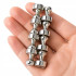 Neodimio magnetai-smeigtukai šaldytuvui ir magnetinei lentai, 16 vnt., 16x12mm