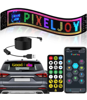 Lanksti programuojama LED panelė automobiliui ir vitrinai, 16 × 96 LED