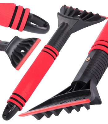 Automobilio langų grandiklis ledui, šerkšnui ir sniegui su minkšta rankena, 31 cm, 12 cm