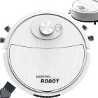 Automatinis belaidis robotas dulkių siurblys su šepečiais, baltas, Ø 17,5 cm, aukštis 5 cm