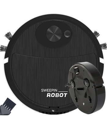 Automatinis robotas dulkių siurblys su valymo šluoste, juodas, 17,5 × 5 cm, 24462_CZ