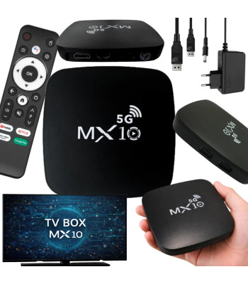 Išmanusis TV priedėlis su „Android“, 4K Ultra HD, Wi-Fi 5G, 2/16 GB, MX 10