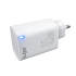 Greitojo įkrovimo tinklo įkroviklis su 3 jungtimis, 65 W, PD-71, 8 × 2,8 × 4,3 cm
