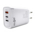 Greitojo įkrovimo tinklo įkroviklis su 3 jungtimis, 65 W, PD-71, 8 × 2,8 × 4,3 cm