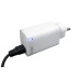 Greitojo įkrovimo tinklo įkroviklis su 3 jungtimis, 65 W, PD-71, 8 × 2,8 × 4,3 cm