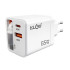 Universalus greitojo įkrovimo tinklo įkroviklis su USB-C laidu, 65 W, PD-75