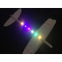 Skraidantis putplasčio lėktuvas su elektriniu varikliu ir RGB LED apšvietimu, 27,5 cm