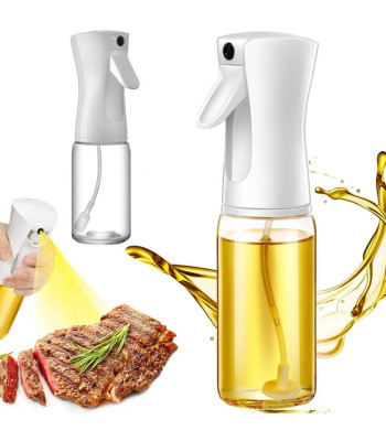 Aliejaus, alyvuogių aliejaus ir acto purkštuvas su dozatoriumi, stiklinis, 200 ml