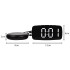 Elektroninis žadintuvas su vibraciniu padu ir LED ekranu, juodas, 12 cm × 6 cm, padas 9 cm × 2 cm