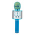 Apvalus belaidis „Bluetooth“ karaoke mikrofonas su garsiakalbiu ir balso moduliatoriumi