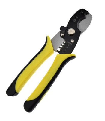 Laidų kirpimo ir izoliacijos nuėmimo replės CrV MAX CUT, 180MM, 1,3/1,6/2,0/2,6/3,3MM, maks. pjovimas 15MM