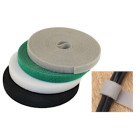 Kabelių surišimo juostelės su lipukais, 4 spalvų ritinėliai, 5M x 8MM