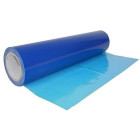Mėlyna lipni apsauginė plėvelė, 500mmx30m, 45um, UV 60DAYS