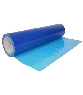 Mėlyna lipni apsauginė plėvelė, 500MMx100M, 45um, UV 60DAYS