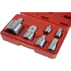 Adapterių rinkinys terkšlei, 6 vnt. (M/F), 1/4″–3/8″–1/2″–3/4″