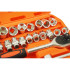 Galvučių raktų rinkinys, 1/2″, 8–32 mm, CV, 32X