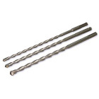 Betono grąžtų rinkinys SDS Plus, 3 vnt., 10, 14 ir 20 × 400 mm