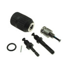 Gręžtuvo griebtuvas su adapterių rinkiniu, 9X, SDS, pneumatinis, šešiakampis, 1/2'', 2–13 mm