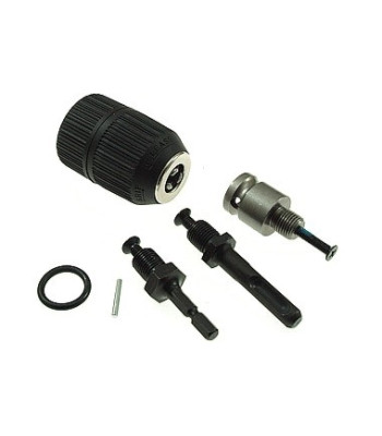 Gręžtuvo griebtuvas su adapterių rinkiniu, 9X, SDS, pneumatinis, šešiakampis, 1/2'', 2–13 mm