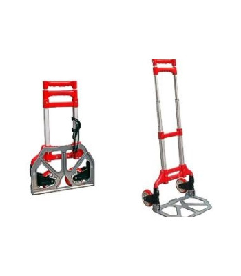 Sulankstomas rankinis transportavimo vežimėlis, 75 kg, 39x27x100 cm, ALU