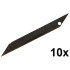 Tapetų peilio keičiami laužomi ašmenys, PRECISION, SK-5 BLACK, 9 mm, 10 vnt.