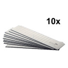 Tapetų peilio ašmenys, 10 vnt., 14 segmentų, 18 mm, 0,38 mm