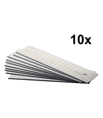 Tapetų peilio ašmenys, 10 vnt., 14 segmentų, 18 mm, 0,38 mm