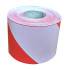 Balta ir raudona įspėjamoji žymėjimo juosta 75MM x 250M RED/WHITE